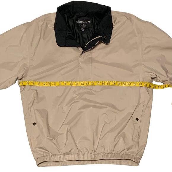 Men's L DRYJOYS by FootJoy Short Sleeve Golf Pullover Rain Windbreaker Jacket - Picture 3 of 8